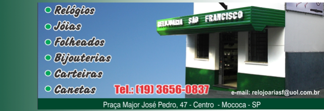 Relojoaria São Francisco Mococa SP